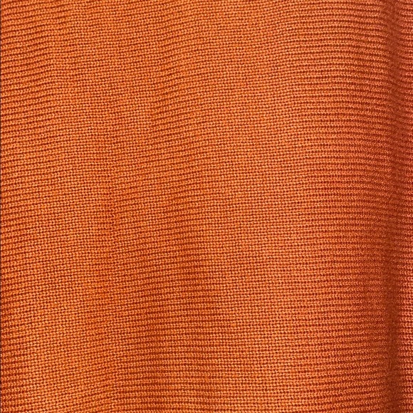 Michael Kors Orange Blouse Relaxed 3/4 Sleeve - Picture 3 of 10